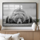 Resting Grizzly Bear Wall Art Canvas Print – Majestic Lazy by MyGreatCanvas | Canvas Wall Art Prints | Photo Prints & Wall Decor
