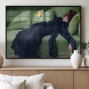 Decadent Girl by Ramon Casas Wall Art Canvas Print, Framed