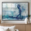 Golf Swing Wall Art Canvas Print - Sports-Inspired