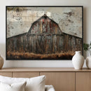 Rustic Barn Wall Art | Farmhouse Wall Decor Canvas Print |