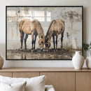 Vintage Horses Wall Art | Ready to Hang and Framed Triptych by MyGreatCanvas | Canvas Wall Art Prints | Photo Prints & Wall Decor