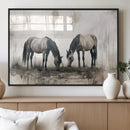 Chines Ink Style Vintage Horses Wall Art Canvas Print for by MyGreatCanvas | Canvas Wall Art Prints | Photo Prints & Wall Decor