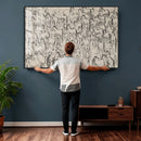 Abstract Horse Sketch Wall Art | Ready to Hang and Framed |