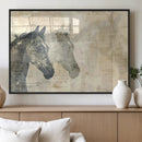 Abstract Horse Canvas Print | Modern Farmhouse Wall Art |