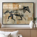 Chines Style Running Horse Western Wall Art | Farmhouse Wall