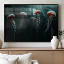 Abstract Jellyfish Wall Art Canvas Print