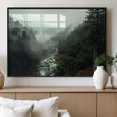 Misty Forest Wall Art | Ready to Hang and Framed | Tranquil