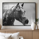 Horse Canvas Print - Winter Horse Snow Wall Art Canvas Print by MyGreatCanvas | Canvas Wall Art Prints | Photo Prints & Wall Decor