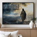 Jesus Walking Water Wall Art – Inspirational Christian