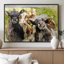 Curious Cows Farmhouse Wall Art | Ready to Hang and Framed