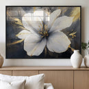 White Flower Wall Art Canvas Print | Ready to Hang |