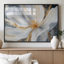 White and Gold Floral Canvas Wall Art - Framed and Ready to by MyGreatCanvas | Canvas Wall Art Prints | Photo Prints & Wall Decor