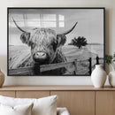 Scottish Highland Cow Wall Art | Rustic Farmhouse Décor |