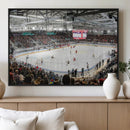Lausanne Arena Ice Hockey Stadium Wall Art Canvas Print,