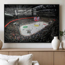 Vaudoise Lausanne Ice Hockey Arena Stadium Wall Art Canvas,