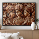 Indian Woman Statue Wall Art Canvas Print