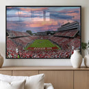 Carter-Finley Stadium Art Sunset Game Triple Canvas Wall Art by MyGreatCanvas | Canvas Wall Art Prints | Photo Prints & Wall Decor