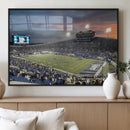 Memphis Tigers Football Team Print - Memphis Simmons Bank