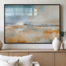 Abstract Landscape Wall Art Canvas Print - Warm Tones of