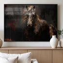 Abstract Black Horse Canvas Print for Farmhouse Wall Art | by MyGreatCanvas | Canvas Wall Art Prints | Photo Prints & Wall Decor