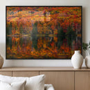 Fall Foliage Wall Art - Autumn Reflection Canvas Print,