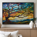 Mosaic Tree Wall Art | Ready to Hang Stained Glass Style