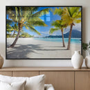 Blue Beach and Sea Wall Art Canvas Print by MyGreatCanvas | Canvas Wall Art Prints | Photo Prints & Wall Decor