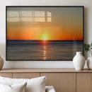 Golden Horizon Sunset Over Ocean Wall Art Canvas Print – by MyGreatCanvas | Canvas Wall Art Prints | Photo Prints & Wall Decor