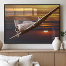 Old War Plane Wall Art Canvas Print by MyGreatCanvas | Canvas Wall Art Prints | Photo Prints & Wall Decor