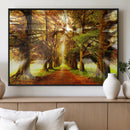 Sunshine in Forest and Trees Wall Art Canvas Print by MyGreatCanvas | Canvas Wall Art Prints | Photo Prints & Wall Decor