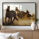 Horses and Cowboys Wall Art Canvas Print by MyGreatCanvas | Canvas Wall Art Prints | Photo Prints & Wall Decor