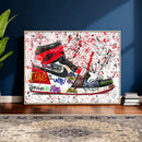 Jordan Shoes Graffiti Wall Art Canvas Print- Jordan Graffiti by MyGreatCanvas | Canvas Wall Art Prints | Photo Prints & Wall Decor