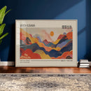 Yayoi Kusama Landscape Canvas Print, Vibrant Floral Mountain by MyGreatCanvas | Canvas Wall Art Prints | Photo Prints & Wall Decor
