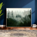 Foggy Forest Wall Art – Tranquil Green Woodland Canvas by MyGreatCanvas | Canvas Wall Art Prints | Photo Prints & Wall Decor