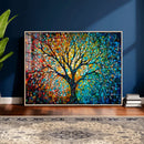 Yggdrasil Tree of Life Wall Art Print | Mosaic Style 3-Panel