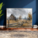 Rustic Autumn Farmhouse Wall Art Canvas Print – Serene