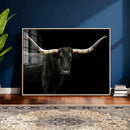 Longhorn Cattle Wall Art Canvas Print – Framed Texas Ranch by MyGreatCanvas | Canvas Wall Art Prints | Photo Prints & Wall Decor