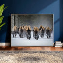Bison Herd Wall Art Canvas Print, Framed Rustic Wildlife by MyGreatCanvas | Canvas Wall Art Prints | Photo Prints & Wall Decor