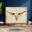 Longhorn Skull Wall Art Canvas Print – Rustic Western by MyGreatCanvas | Canvas Wall Art Prints | Photo Prints & Wall Decor