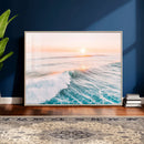 Sunset Surfing Wall Art Canvas Print, Ocean Wave Surfer with by MyGreatCanvas | Canvas Wall Art Prints | Photo Prints & Wall Decor