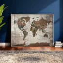 World Map Canvas Print – Framed Detailed Map of the World by MyGreatCanvas | Canvas Wall Art Prints | Photo Prints & Wall Decor
