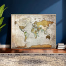 Personalized World Map Canvas Print – Colorful Watercolor by MyGreatCanvas | Canvas Wall Art Prints | Photo Prints & Wall Decor