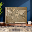 World Map Wall Art Canvas Print, Framed Map Art Picture by MyGreatCanvas | Canvas Wall Art Prints | Photo Prints & Wall Decor