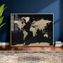 World Map Wall Art Print – Detailed Map of the World Wall by MyGreatCanvas | Canvas Wall Art Prints | Photo Prints & Wall Decor