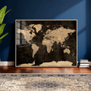 World Map Canvas Print – Detailed Map of the World Wall Art