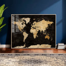 Extra Large World Map Canvas Print – Detailed Map Classic