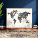 World Map Wall Art Canvas Print for Office Wall Decor by MyGreatCanvas | Canvas Wall Art Prints | Photo Prints & Wall Decor
