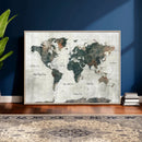 World Map Canvas Print – Framed Travel Map Wall Art for by MyGreatCanvas | Canvas Wall Art Prints | Photo Prints & Wall Decor