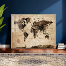 World Map Wall Art Canvas Print by MyGreatCanvas | Canvas Wall Art Prints | Photo Prints & Wall Decor