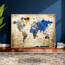 World Map Canvas Print – Colorful Abstract Travel Map, by MyGreatCanvas | Canvas Wall Art Prints | Photo Prints & Wall Decor